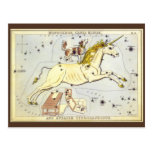 Vintage Astronomy, Unicorn Monoceros Constellation Postcard