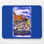 Vintage Atlantic City Travel Poster on Cards Mouse Mats