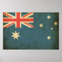 Vintage Australia Flag posters