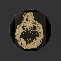 Vintage B.Bear Button