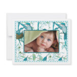 Vintage Baby Bird Family Baby Photo Announcement