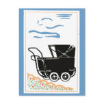 Vintage Baby Carriage Art postcards