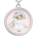 Vintage Baby Girl Doll, Easter Dress and Hat Custom Jewelry