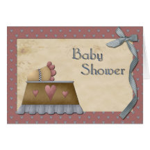 Vintage Baby Shower Greeting Cards