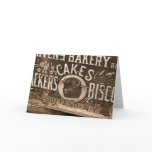 Vintage Bakery Ad Card
