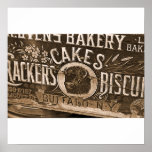 Vintage Bakery Ad Poster/Print