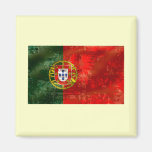 Vintage Bandeira Portuguesa por Fás de Portugal Refrigerator Magnet