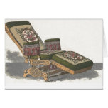 Vintage barber chair card