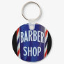 Vintage barbershop sign keychains