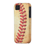 Vintage baseball ball vibe iPhone 4 case
