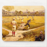 Vintage Baseball Game Mousepad