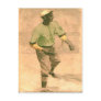 Vintage Baseball Postcard In Cool Style