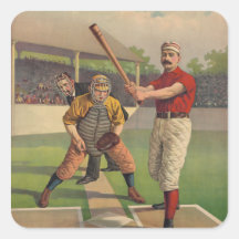 Vintage Baseball Poster Sticker
