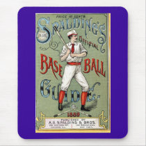 Vintage Baseball Print Mouse Mat