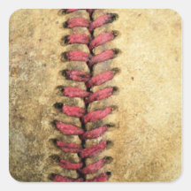 Vintage Baseball Square Sticker