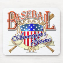 Vintage Baseball USA Shield Mousepads