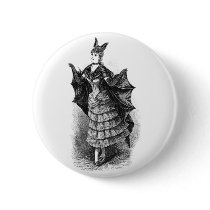 Vintage Bat Lady Button