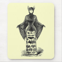 Vintage Bat Lady Mousepad