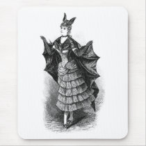 Vintage Bat Lady Mouse Pads