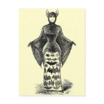 Vintage Bat Lady Post Cards