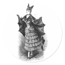 Vintage Bat Lady Sticker
