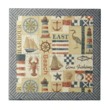 Vintage Beach Comber Tile