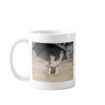 Vintage Beach Scene with Little Girl Mugs