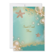 Vintage beach shells elegant wedding