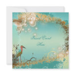 Vintage Beach wedding elegant party theme invitations