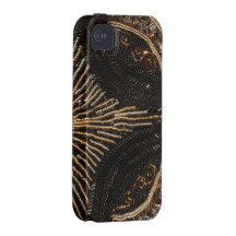 Vintage Beaded Purse design iPhone 4 Covers