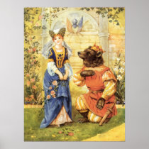 Vintage Beauty and the Beast Fairy Tale Posters