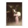 Vintage *Beauty and the Horses* Postcard