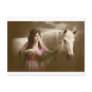 Vintage *Beauty with White Stallion* Post Cards