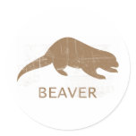Vintage Beaver stickers
