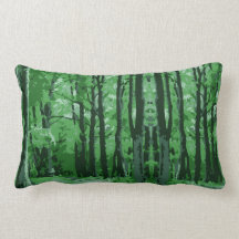 Vintage Beech forest - wonderland pillow