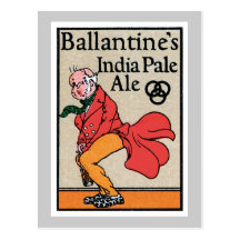 Vintage Beer Food Product Label Postcards
