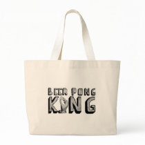 Vintage Beer Pong King Canvas Bags