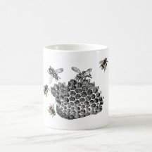 Vintage Bees Mugs