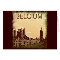 Vintage Belgium Greeting Card