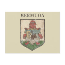 Vintage Bermuda Coat Of Arms Postcards
