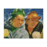 Vintage Best Friends; Elegant and Stylish Women! Postcard