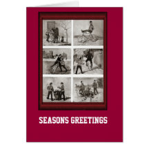 Vintage Bicycle antics Card