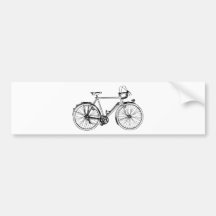 Vintage Bicycle Bumper Sticker
