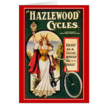 Vintage Bicycle Card: Hazlewood Cycles