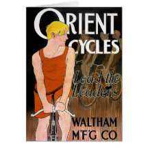 Vintage Bicycle Image -  Orient Cycles Card