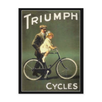 Vintage Bicycle Postcard :  Triumph Cycles
