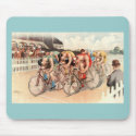 Vintage Bicycle Race Poster Art mousepads