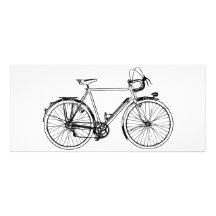 Vintage Bicycle Rack Card Template
