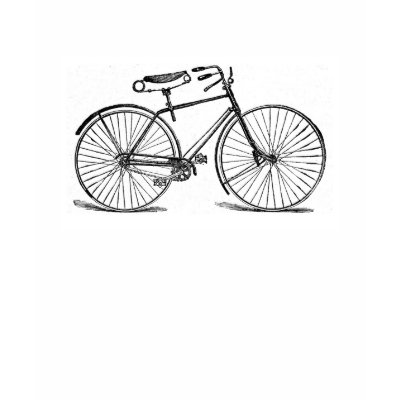 Vintage Bicycle T-shirts by ladawna