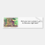 Vintage Bicycle with Flower Basket Bumper Sticker